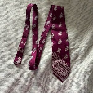 Khadi Paisley Purple white Tie Hand spun hand woven bohemian special occasion